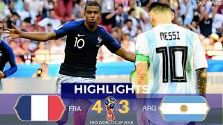 France vs Argentina 43  2018 FIFA World Cup  Highlights  Messi vs Mbappe [upl. by Richard]