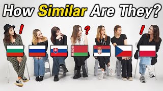 Slavic Languages l 7 Slavic Countries Can they understand Each Others [upl. by Aelaza]