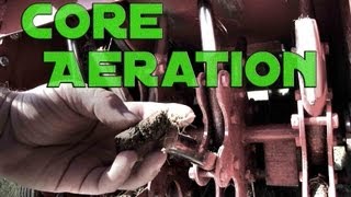 Lawn Core Aeration Benefits and Basics  How To Use An Aerator [upl. by Schilt]