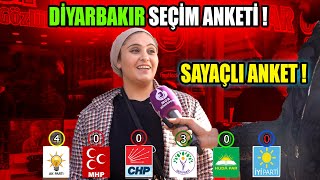 DİYARBAKIR SEÇİM ANKETİ  SAYAÇLI ANKET [upl. by Ydeh]