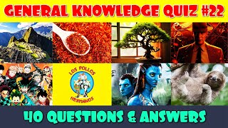 General Knowledge Trivia Quiz Part 22 [upl. by Eesak460]