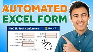 EASILY Make an Automated Data Entry Form in Excel [upl. by Frazier]