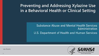 Preventing and Addressing Xylazine Use in a Behavioral Health Setting [upl. by Katleen]