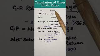 Gross profit ratio kaise nikalein  Profitability ratio  class12 ratios analysis GP ratio formula [upl. by Ahsiloc]