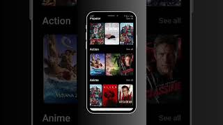 Movie app UI in React Native  reactnative mobileappdevelopment buildinpublic [upl. by Luapnaej]