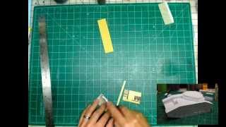 DIY sanding blocks  styrene modeling tools for scratch built [upl. by Derdle]