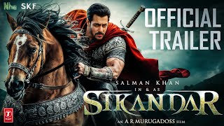 Sikandar  OFFICIAL TRAILER  Salman KhanRashmika MSuniel ShettyPrateik  AR MurugadossConcept [upl. by Fagan]