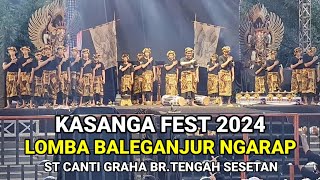 BALEGANJUR ST CANTI GRAHA BRTENGAH SESETAN  Lomba Baleganjur Ngarap Kasanga Fest 2024 [upl. by Annoynek]