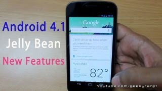 Android 41 Jelly Bean update amp New features [upl. by Nylidam]