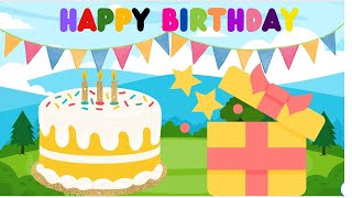 Happy Birthday Song  Fun amp Easy SingAlong Nursery Rhyme and Kids Song [upl. by Countess]