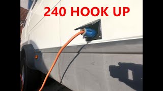 8 Installing the 240 hook up and consumer unit in the camper van [upl. by Nnewg]