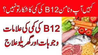 Vitamin b12 Deficiency Symptoms Causes and Treatment in Urdu Hindi [upl. by Nasho]