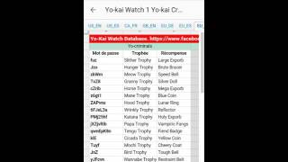 Tuto yokai watch 9  mots de passe pour les yocriminels [upl. by Ahsineg762]