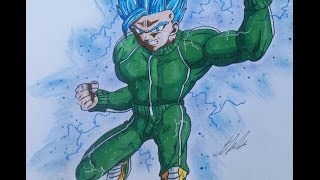 Drawing Gohan Super Sayajin Blue Dragon Ball Super [upl. by Moreno136]