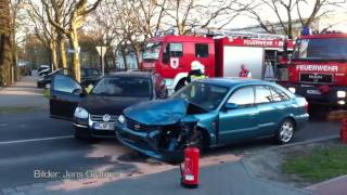 Unfall in der Teltower Oderstraße [upl. by Bonns]