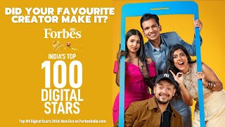 Forbes India Top 100 Digital Stars 2024 Did your favourite creators make it [upl. by Adamok]