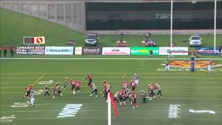 CFL Fake Field Goal Touchdown vs Bombers  Week 12 2012 [upl. by Anitroc]