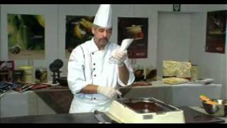 Martins Chocolatier making chocolate decorations [upl. by Mandal]