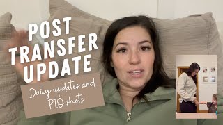 Daily POST TRANSFER UPDATE and nightly PIO shots  Gestational Surrogacy Journey [upl. by Tahp713]