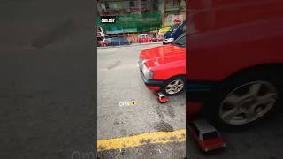 Mini taxi accident with big text car 😱🚗 subscribeshortefeed lviralvideoschallengetrendingviral [upl. by Hebe]