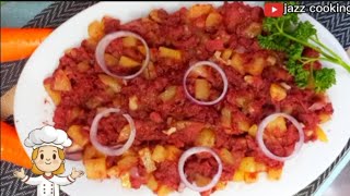 Sauteed Cornbeef with Potatoes  Tipid Budget Ulam Recipe [upl. by Yerocal947]