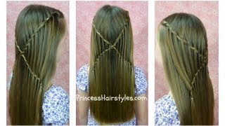 Criss Cross Waterfall Twist Braid Hairstyle [upl. by Diaz630]