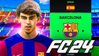 FC 24 Barcelona Career Mode EP1 [upl. by Nlyak962]