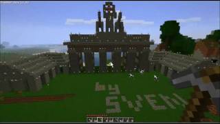 Minecraft Brandenburger TorGate Sightseeing Megaobject german  bashachievements [upl. by Dorsey]