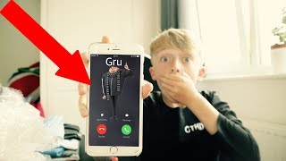 CALLING GRU FROM DESPICABLE ME OMG HE ANSWERED [upl. by Attiuqal]