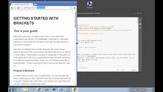Brackets Code Editor Part 01  Settings [upl. by Worsham223]