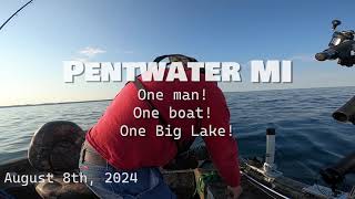 Dads Solo Salmon Fishing Mission Pentwater [upl. by Ewald]