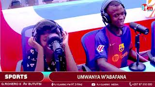 ABAFANA BA BARCELONA NA REAL MADRID BASHWANIYE MURI STUDIO ZA PJ Classic FM  BARAHARIRIYE [upl. by Orenid]