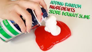 ADDING SLIME INGREDIENTS IN STORE BOUGHT SLIMES  Slimeatory 494 [upl. by Karlan381]