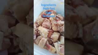 I make food from pork feet we call  khor cheug chruck [upl. by Nahaj]