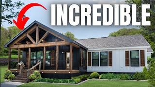 They went ALL OUT when customizing this NEW modular home model Prefab House Tour [upl. by Sufur696]