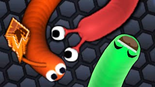 JELLY VS KWEBBELKOP VS SLOGOMAN SKIN Slitherio [upl. by Jeannie]