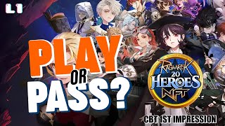 CBT Review of Ragnarok 20 HeroesNFT [upl. by Jenness]