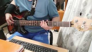 Bass cover quotPerlas Ensangrentadasquot Alaska y Dinarama [upl. by Noby]