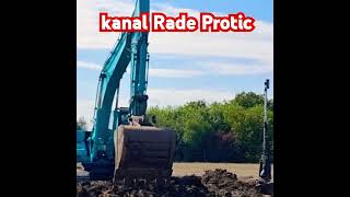 Kako se ravna teren uz pomoć dva bagera excavator excavators [upl. by Hunley]