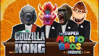 Godzilla amp Kong VS Bowser amp Donkey Kong  Coffin Dance Meme Song Cover [upl. by Monia]