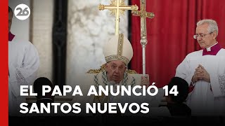 El papa Francisco proclamó 14 nuevos santos entre ellos los “mártires de Damasco” [upl. by Mehsah545]