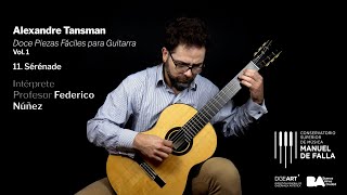 TUTORIAL  GUITARRA  Alexander Tansman  Piezas fáciles vol1 Sérénade [upl. by Sinnelg808]