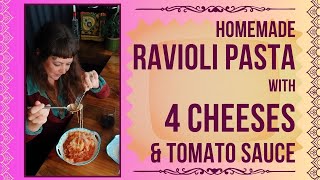 Homemade 4 cheese Ravioli RECIPE  watch full screen [upl. by Ymassej]