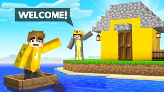 I Built CRAINER A HOUSE In NEW Squid Island Minecraft [upl. by Rust]