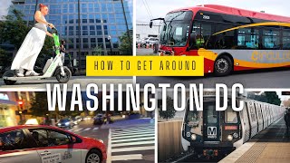 ULTIMATE DC Transportation Guide  How to Get Around Washington DC emptynester travel washington [upl. by Nehtiek]