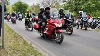 XVII ZLOT MOTOCYKLOWY U JUNAKÓW Sieraków 27 04 2024 Parada [upl. by Tiphani181]