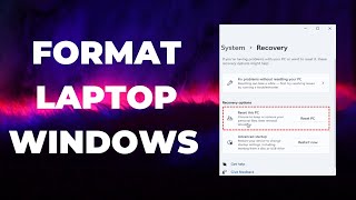 How To Format Laptop Windows  Step by Step Guide [upl. by Kwapong65]