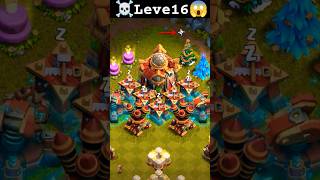 TOWN Hall Level 16 ☠️😱💯 Clash of Clans attack clashofclans gaming games shorts [upl. by Leonanie]