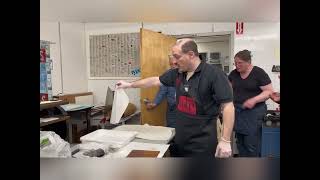 Intaglio Print Demonstration by Andy Volpe [upl. by Barvick]