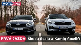 PRVÁ JAZDA  Škoda Scala  Kamiq  Kúzla s prevodovkou a nové svetlá zo Slovenska  Motoring TA3 [upl. by Huckaby856]